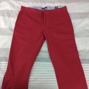 Tommy Hilfiger Red 36x32 cotton pants